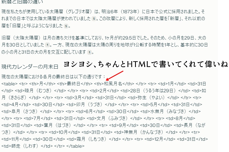 AIからの出力